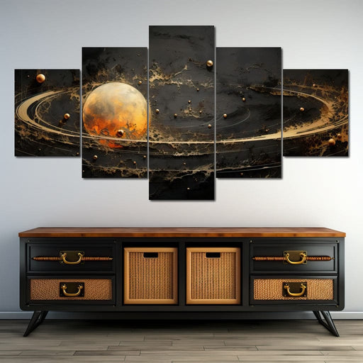 Golden Morningstar - Tanni Cylon Canvas Print