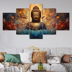 Buddha's Radiant Harmony - NicheCanvas