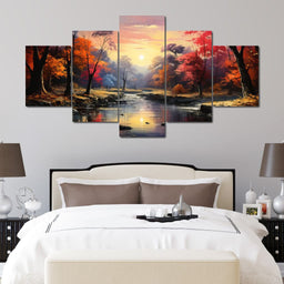 River in the Woods - NicheCanvas