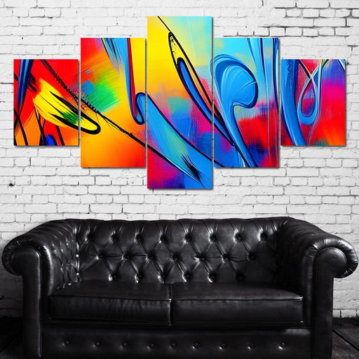 Abstract Music Notes - Johanjjf Canvas Print