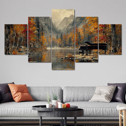 Autumn Serenade Reflections - NicheCanvas