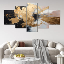 Auroral Brushstrokes Cascade - NicheCanvas