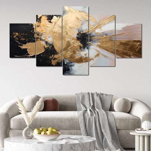 Auroral Brushstrokes Cascade Canvas Print