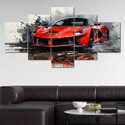 Car Collection 21 - Rider Art - NicheCanvas