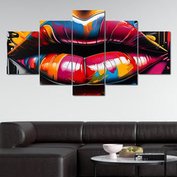 Graffiti Lips Splash - Johanjjf - NicheCanvas