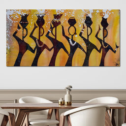 African Women with Jars - NicheCanvas