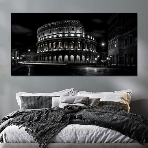 Rome Colosseum at Night Canvas Print