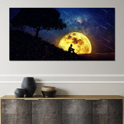 Otherworldly Night Scene - NicheCanvas