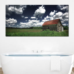 Old Barn in the Field - NicheCanvas