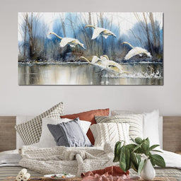 White Swans - NicheCanvas