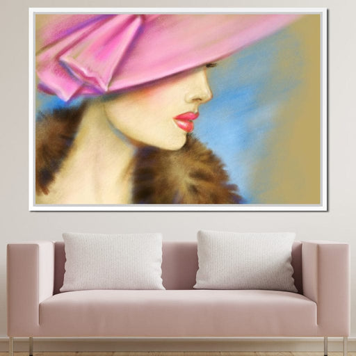 Pink Hat Fashion Canvas Print