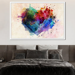 Heart Splash - NicheCanvas