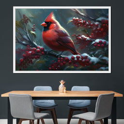 Winter Cardinal - Neal Hackett - NicheCanvas