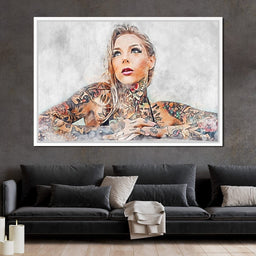 Girl Tattoo 2 - Mateo - NicheCanvas