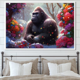 Winter Gorilla - Neal Hackett - NicheCanvas