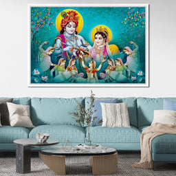 Lord Radha & Krishna Love Song - NicheCanvas