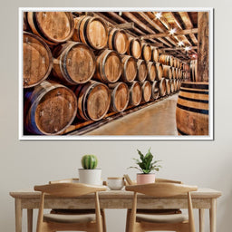 Oak Barrels - NicheCanvas