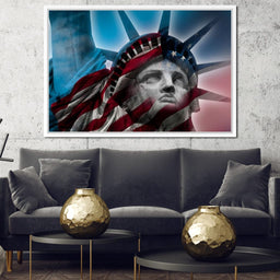 Patriotic Statue of Liberty - NicheCanvas