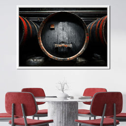 Traditional Wood Barrel - NicheCanvas