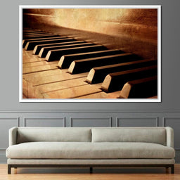 Vintage Piano Keys - NicheCanvas