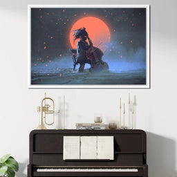  Mysterious man playing the cello - NicheCanvas