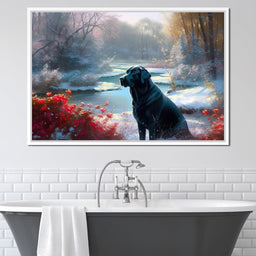 Winter Labrador - Neal Hackett - NicheCanvas