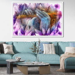 Krishna Playing the Flute - NicheCanvas