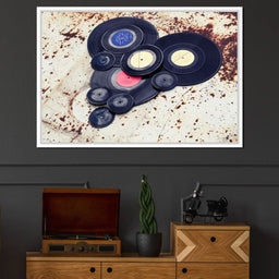 Heart Shaped Vinyl Records - NicheCanvas