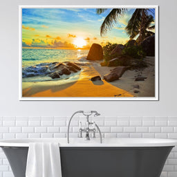 Natural Beach Sunset - NicheCanvas