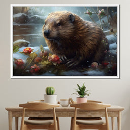 Winter Beaver - Neal Hackett - NicheCanvas