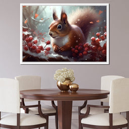 Winter Squirrel - Neal Hackett - NicheCanvas