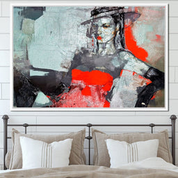 Lady in Red - NicheCanvas