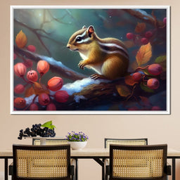 Winter Chipmunk - Neal Hackett - NicheCanvas
