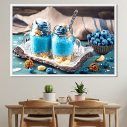 Chia Seeds & Blueberries Pudding - NicheCanvas