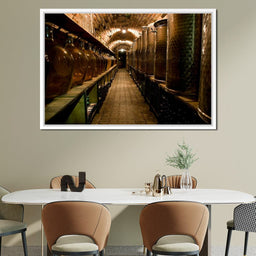 Wine Cellar Corridor - NicheCanvas