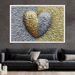 Due Color Heart - Johanjjf - NicheCanvas