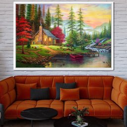 The House by the River - NicheCanvas