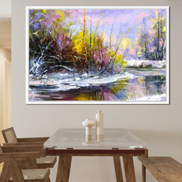 Winter Stream - NicheCanvas