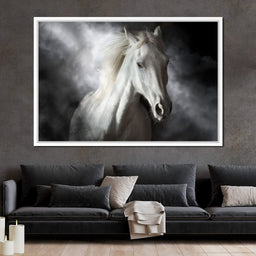 White Stallion - NicheCanvas