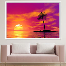 Sunset Island - NicheCanvas