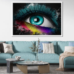 Colorful Eye Splash Art - Johanjjf - NicheCanvas