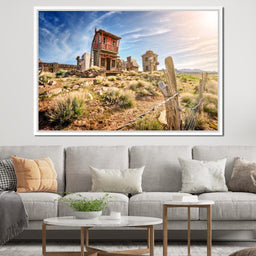 Abandoned Western Town - NicheCanvas