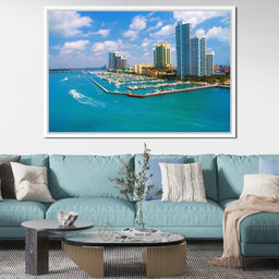 Miami Beach Skyline - NicheCanvas