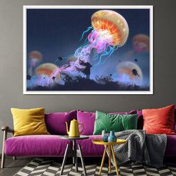Giant Jellyfish - NicheCanvas
