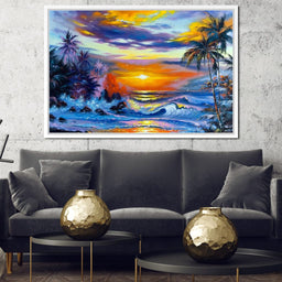 Hawaii Sunset - NicheCanvas