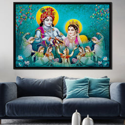 Lord Radha & Krishna Love Song - NicheCanvas