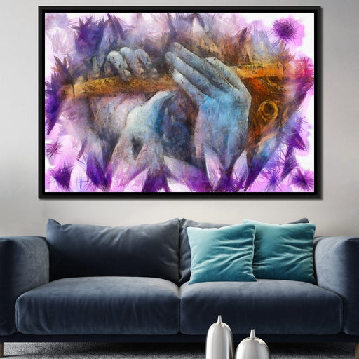 Krishna Playing the Flute Canvas Print