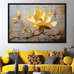 Yellow Magnolia Tree - Wildrose Creations - NicheCanvas