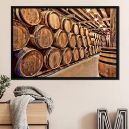 Oak Barrels - NicheCanvas