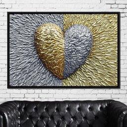 Due Color Heart - Johanjjf - NicheCanvas